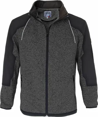 Produktbild von TERRAX WORKWEAR Herren Arbeits Strickfleecejacke, Anthrazit/Schwarz, Größe:XL, Farbe:Anthrazit/Schwarz
