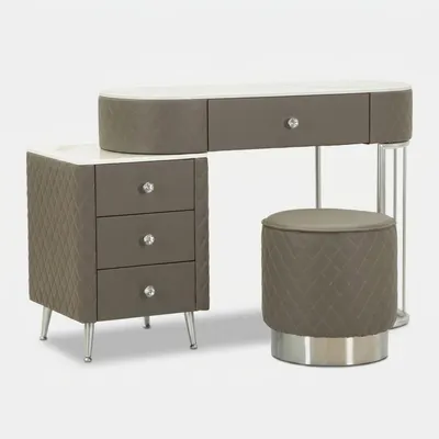 Obrázok produktu pre FURNLUX Konzolový stolík Sharon Grey 120 cm / Hlavná farba: sivá / Rozmery: 120 x 75 x 40 cm