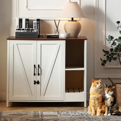 Productafbeelding van Kattenbakkast - Kattenbakmeubel - Kattenbakverstopper - Kattenbakkast - Kattenbakkastje