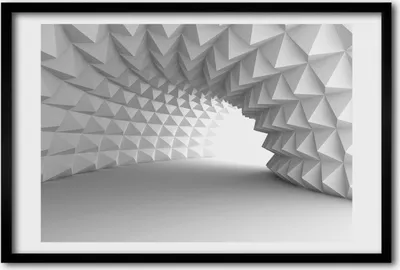Produktbild von Bild 60x40 MDF-Rahmen, Wandkunst Abstraction Tunnel