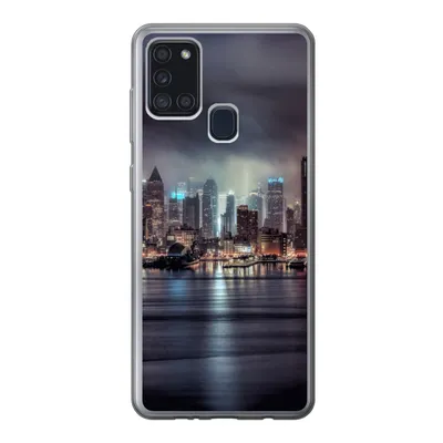 Produktbild von MuchoWow® Handyhülle Schutzhülle Hülle für Samsung Galaxy A21s New York - Amerika - Skyline Silikon Softcase Handy Hülle - Hartschale