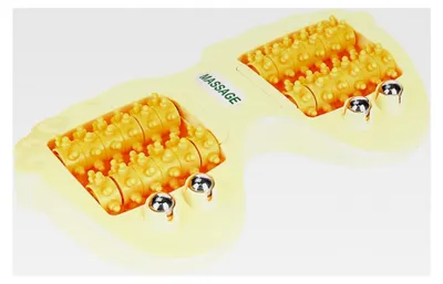 Produktbild von Fußmassageroller zur Linderung von Fußbeschwerden, Reflexzonenmassagegerät für Füße, Fußroller gegen Fersensporn und Plantarfasziitis (Orange)