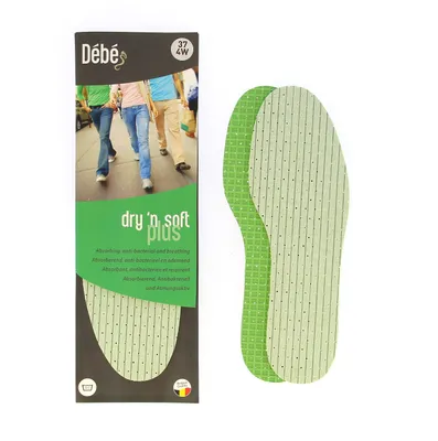 Produktbild von DEBE Dry 'n soft plus - Einlegesohle mit saugfähigem Vikose und weichem Latex - 45