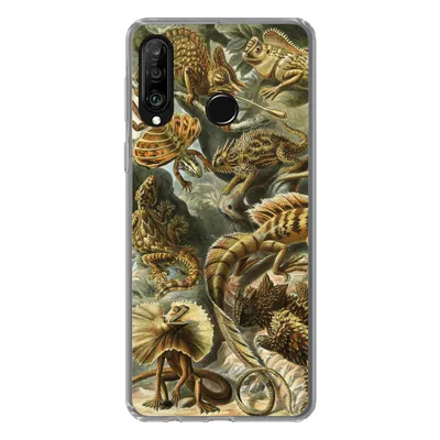 Produktbild von MuchoWow® Handyhülle Schutzhülle Hülle für Huawei P30 Lite Lacertilia - Alte Meister - Kunst Silikon Softcase Handy Hülle - Handyhülle