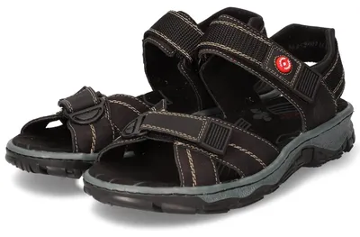 Productafbeelding van Rieker Damen trekking sandalen, outdoor sandalen, model 68851-00, maat: 37 EU, kleur: zwart