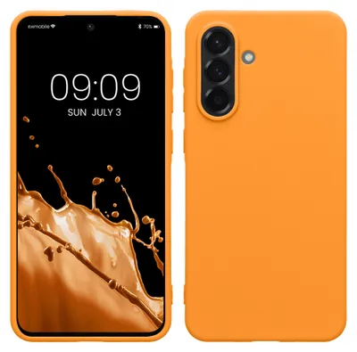 Produktbild von kwmobile Handyhülle für Samsung Galaxy A36 5G Hülle - TPU Case - Kabelloses Laden - Schutzhülle Cover in Fruity Orange
