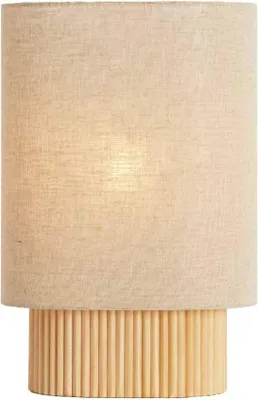 Immagine prodotto di Light & Living - lampada da tavolo - Laslo - naturale - legno - lampada da comodino - E27 - 1896584