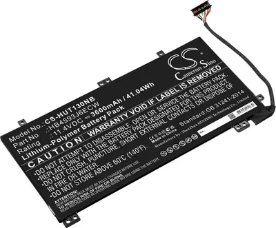 Produktbild von TECHTEK Laptop Akkus Kompatibel mit [Huawei] MateBook 13, MateBook 13 i7, MateBook13 2020, WRT-W19, WRT-W19L, WRT-W29, WRT-WX9 Ersetzt HB4593J6ECW, f