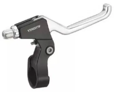 Produktbild von Bremshebel V-Brake 4-Finger Aluminium silber / schwarz Paar