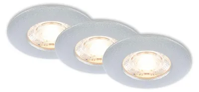 Produktbild von Briloner LED-Einbauleuchten Kulana Mini 3er Set 3,6W, 350lm chrom-matt