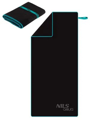 Produktbild von Mikrofasertuch NILS aqua NAR13 schwarz/blau