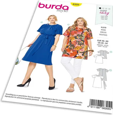 Produktbild von 6305 Shirt, Schnittmuster von Burda