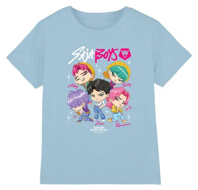 Obrázok produktu pre Tričko s motívom "K-Pop Demon Hunters" pre deti, model TV43199 (veľkosť 140-146), farba: tmavomodrá