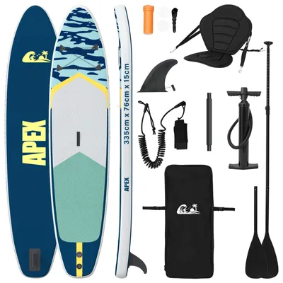 Produktbild von SUP Board mit Sitz 2-in-1 APEX 335 x 76 x 15 cm Blau für