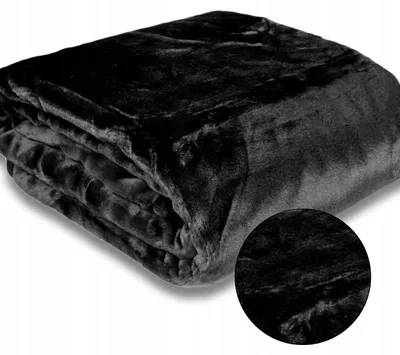 Produktbild von ELWAY Warme und Weiche Tagesdecke 160x210 cm Schwarz