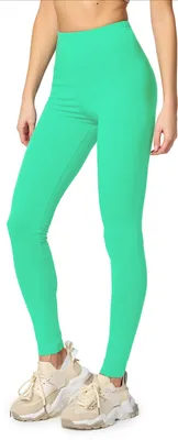Produktbild von Merry Style Damen Lange Leggings aus Baumwolle MS10-198 (Minze,XXL)