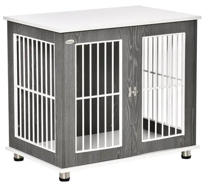 Obrázok produktu pre Klietka pre psov - Prenosná klietka pre psov - Klietka na prepravu psov - Búda pre psov - Klietka pre zvieratá - Klietka pre psov so zámkom