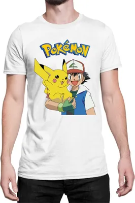 Immagine prodotto di Maglietta da uomo Japan Manga Anime Comics Pokemon 013, Man 2XL , Blanc