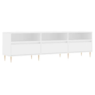 Image de vidaXL Armoire TV blanc 150x30x44,5 cm Bois composite