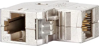 Produktbild von BACHMANN CAT6 90° RJ45 Buchse Buchse, Keystone