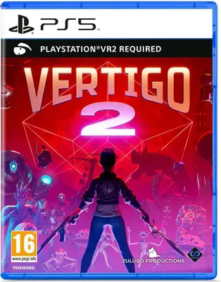 The image shows the game box for Vertigo 2 (PSVR2) on PS5.