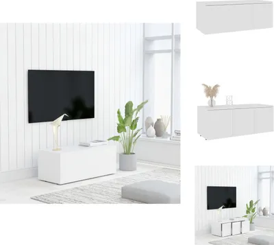 Produktbild von vidaXL TV-Schrank Weiß 80x34x30 cm Holzwerkstoff -  TV-Möbel