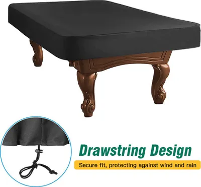 Produktbild von Billardtischabdeckung aus Oxford-Stoff 21D schwarz L 245*140*20cm