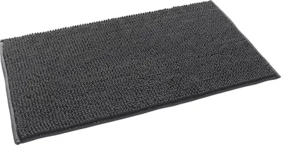 Produktbild von Badematte - 50 x 80 cm - Anthrazit - waschbar - mit Anti-Rutsch-Beschichtung