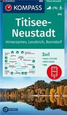Immagine prodotto di Mappa escursionistica KOMPASS, serie 893, Titisee-Neustadt, scala 1:25.000