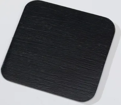 Produktbild von Kerzenteller Flachteller Quadratisch Alu Schwarz 10 x 10 cm ideal für Kerzen, Taufkerzen, Hochzeitskerzen, Trauerkerzen