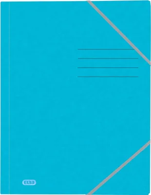Produktbild von Eckspannmappe Top File+ A4 3 Klappen hellblau Packung mit 10 Stück