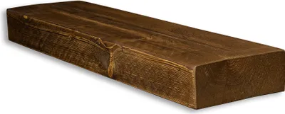 Produktbild von levandeo Wandregal Holz Massiv 80x20cm Nussbaum Farbig Wandboard Regal Vintage
