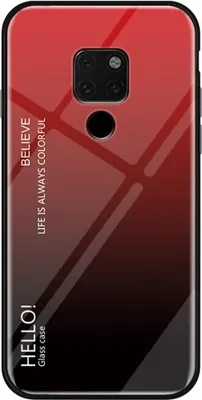 Produktbild von Handy Tasche für Huawei Mate 20 X Gradient Case Schutz Hülle Bumper Cover Rot