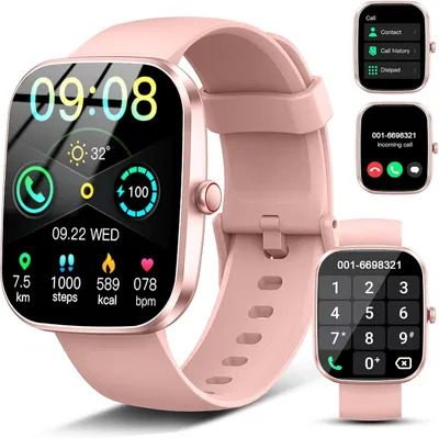 Produktbild von Smartwatch Damen Herren 1.91" HD, Bluetooth Anrufe, Fitness Tracker mit 110+ Sportmodi, Herzfrequenz SpO2 Schlafmonitor, IP68 Wasserdicht, Android iOS