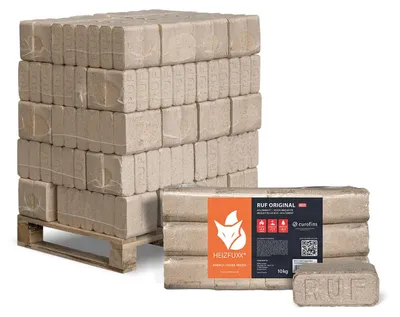 Produktbild von Heizfuxx RUF Red Holzbriketts Hartholz 10kg x 30 Gebinde 300kg Palette