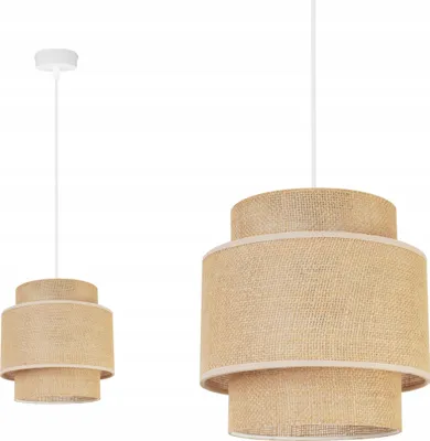 Obrázok produktu pre Závesná lampa, stropný svietnik, tienidlo, Boho Juta