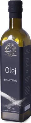 Zdjęcie produktu dla Olej sezamowy z sezamu białago 500ml ZIMNOTŁOCZONY