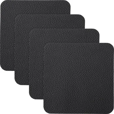 Produktbild von Erwin Müller Untersetzer Lagoa" 4er-Pack schwarz 10x10 cm"