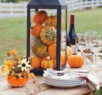 Image de Citrouille, feuilles d'érable, Halloween, décoration d'automne, tournesol