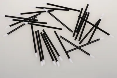 Image de Extensions de cils Bâtonnets de nettoyage en microfibre Non pelucheux 100 pièces