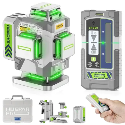 Laserniveau 4×360° selbstnivellierend grün 8000 mAh