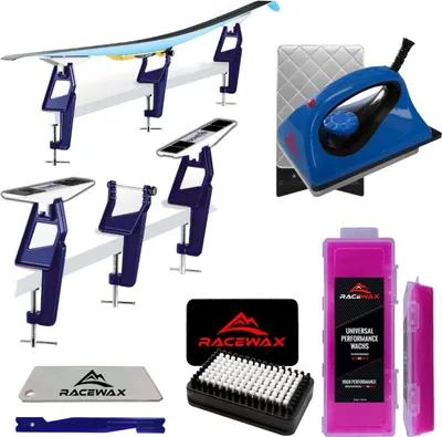 Produktbild von RaceWax Skiwax Set 6-teilig Profi LL Nordic Skispanner Wachsbügeleisen Wachs Wax