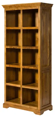 Immagine prodotto di MASSIVMOEBEL24 | scaffale in legno di Acacia 90x43x195 miele dorato laccato OXFORD #0435