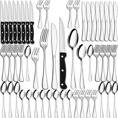 Besteckset 48-teilig mit Steakmessern für 8 Personen