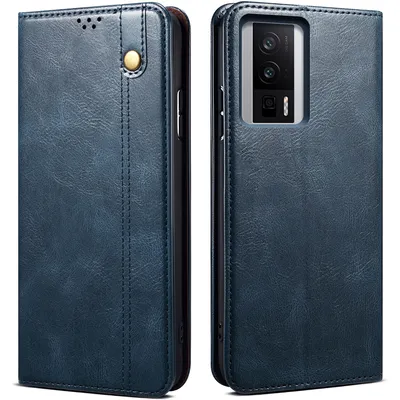 Obrázek produktu pro Pouzdro pro Xiaomi Poco F5 Pro / Redmi K60 / K60 Pro, kožené flip pouzdro peněženka s funkcí stojánku modré