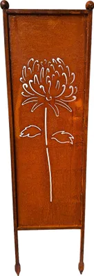 Produktbild von Schild Gartenschild Edelrost Rost zum Einstecken rostige Gartendeko Blumen Blüten Dekoration Beetstecker Gartenstecker