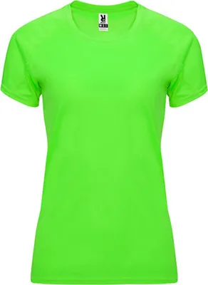 Produktbild von Roly Sport CA0408 | Bahrain Woman T-Shirt mit Raglan-Ärmeln - Farbe: Fluor Green 222 - Größe: XXL