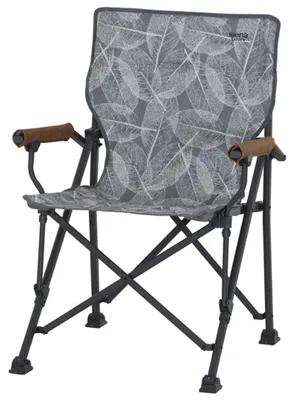 Camping-Klappstuhl aus recyceltem Polyester, grau, 1 Stück