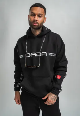 Produktbild von DADA Supreme Streetwear Hoodie mit Logo Ärmeltasche Stickerei Größe: S