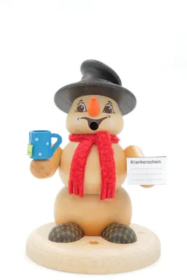 Obrázok produktu pre Kuhnert Erzgebirge - Snehuliak fajčiar, figúrka, muž 13cm - Nemocný muž